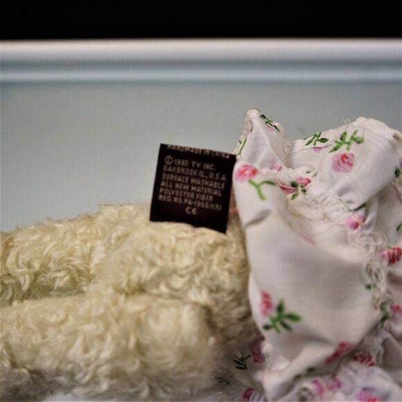 Ty Beanie Babies Rosalie The Bear Retired Plush Toy 1993 Attic Treasures - Picture 8 of 10